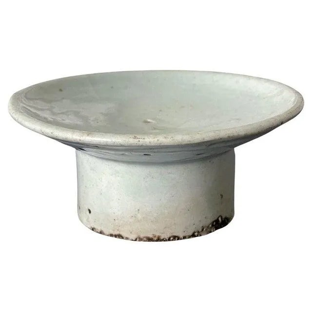 19th Century Small Korean White Ceramic Stem Dish Joseon Dynasty For Sale - Image 13 of 13