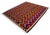 Textile Vintage Turkish Rug Kilim Hand Woven Area Rug - 6′2″ X 6′7″ For Sale - Image 7 of 16