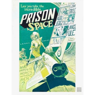 1989 Denis Sire Space Prison Movie Screen Print For Sale