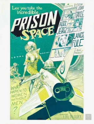 1989 Denis Sire Space Prison Movie Screen Print