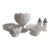 Vintage Milk Glass Bowls and Salt & Pepper Shakers - Set of 6 For Sale