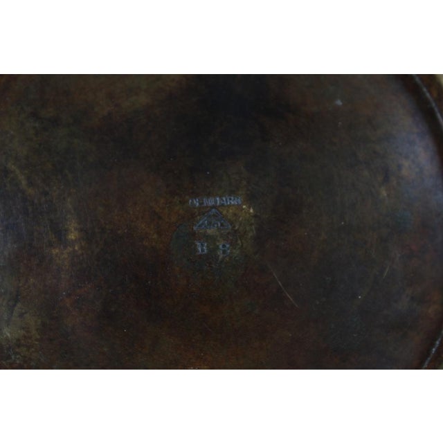 Art Deco Danish Bowl in Bronze with Brown by Just Andersen, 1930s For Sale - Image 11 of 13