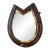 Antique French Horseshoe Mirror For Sale