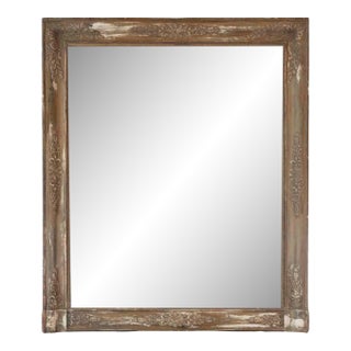 French 19th Century Empire Painted Mercury-Glass Mirror For Sale