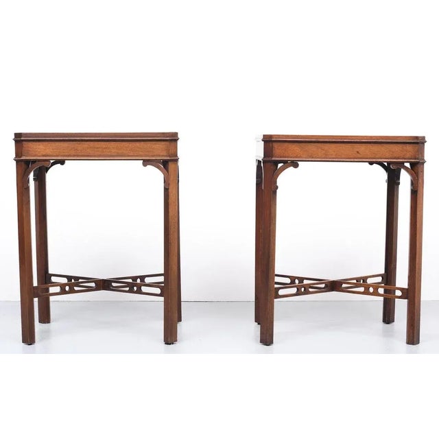 1960s Mahogany Side Tables by Bevan Funnell for Reprodux England, 1960s, Set of 2 For Sale - Image 5 of 9