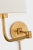 Go Lightly Swing Arm Wall Light in Gild with Linen Shade Designer: Barbara Barry Finish: Gild Height: 15.75" Width: 8.75"...