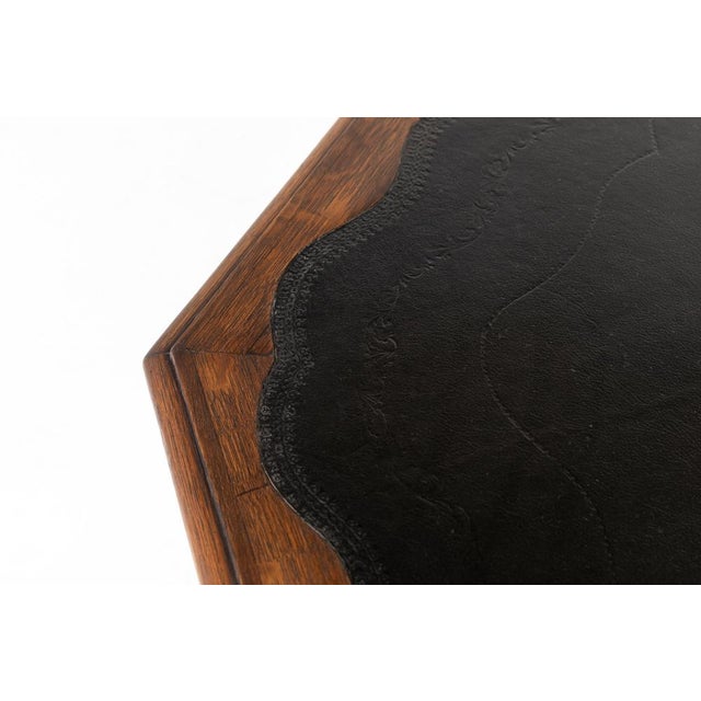 Large 19th Century English Oak Drum Table For Sale - Image 4 of 10