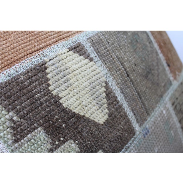 Sand Turkish Decorative Pillow Cover - 19.5"x20" For Sale - Image 8 of 12