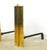 Mid-Century Modern Pair of Mid Century Modernist Brass Fireplace Andirons For Sale - Image 3 of 7