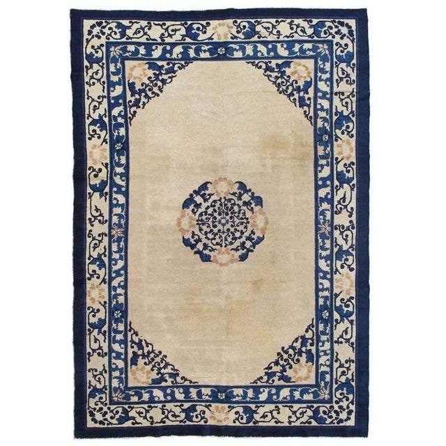 19th Century Antique Chinese Carpet For Sale - Image 5 of 5