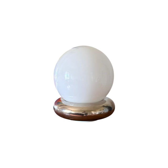 Metal 1970s Space Age Table Lamp, Italy For Sale - Image 7 of 10