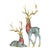 Pair of Vintage Cloisonne Enamel Deer Figures – Gilt Spotted Deer Sculptures For Sale