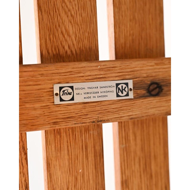 Brown Tokyo Bench by Yngvar Sandström for NK, 1960s For Sale - Image 8 of 9