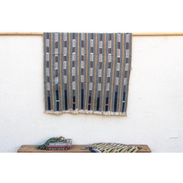 Hand-woven by master weavers of the Baoulé people in the Côte d’Ivoire, West Africa, these vintage textiles are celebrated...