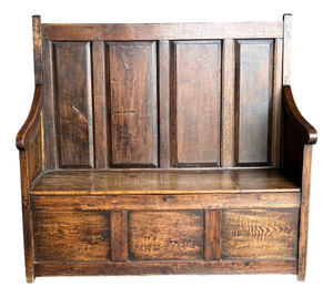 Antique Oak Country Bench, 1780