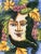 Vintage Signed Italian Painted Tile Hanging With Female Face For Sale - Image 4 of 10