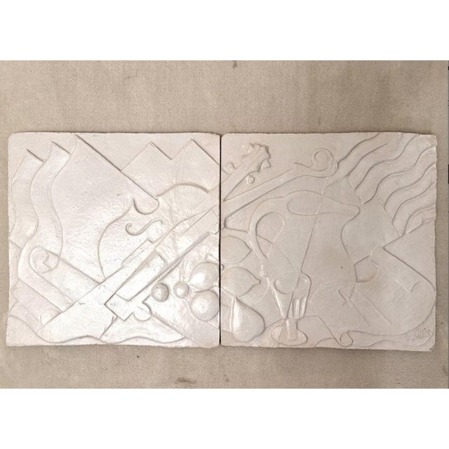 Still Life Ceramic Panels, 1950s-1960s, Set of 2 For Sale - Image 10 of 10