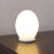 White Small White Satin Murano Glass Table Lamp, Italy For Sale - Image 8 of 10