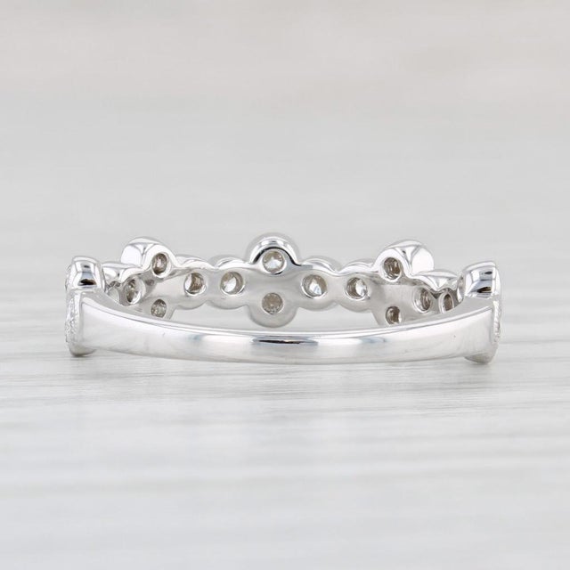 Beverley K 0.47ctw Diamond Ring 14k White Gold Wedding Stackable Band, Size 6.75 For Sale - Image 4 of 8