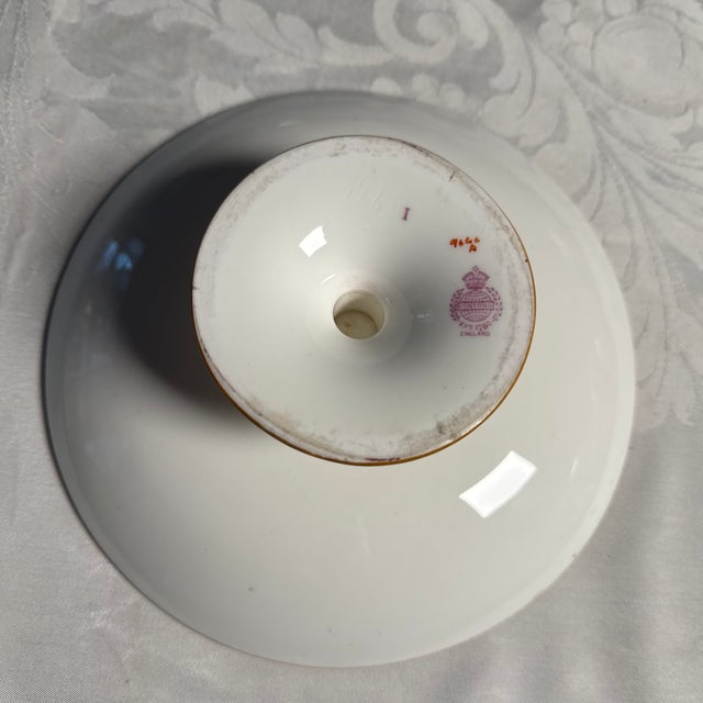 Minton Antique Minton’s “Cockatrice” Footed Plate. For Sale - Image 4 of 5