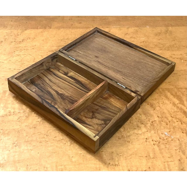Vintage Checkered Wood Decorative Box For Sale In West Palm - Image 6 of 18