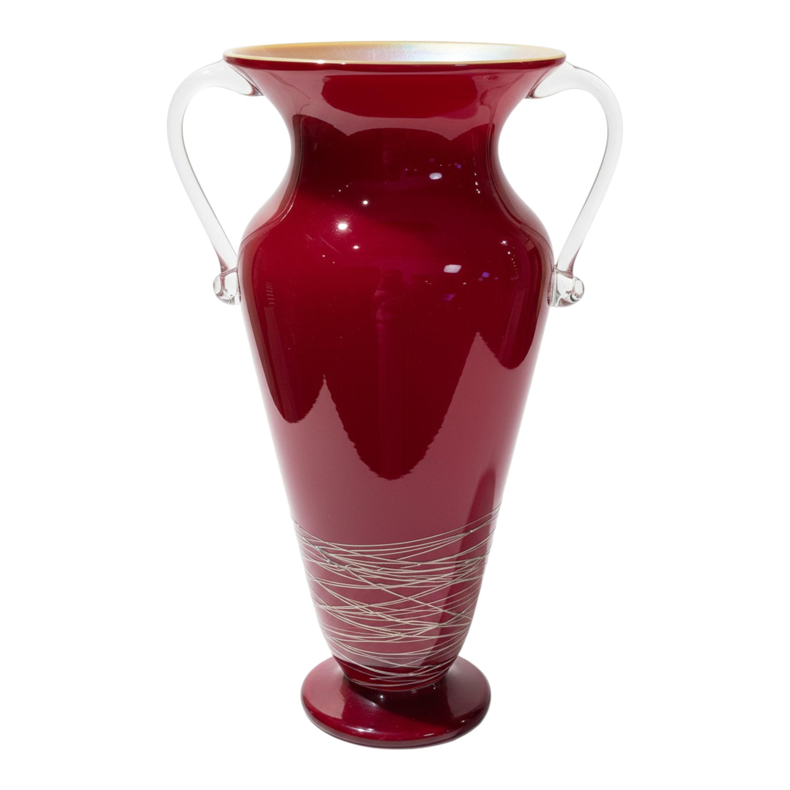 1990s Rick Strini Studio Art Glass Amphora Vase, Smithsonian ...