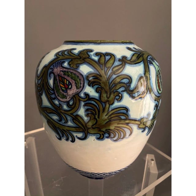 Ceramic Glazed Ceramic Vase by Pietro Melandri & Paolo Zoli for La Faiance, 1900s For Sale - Image 7 of 10