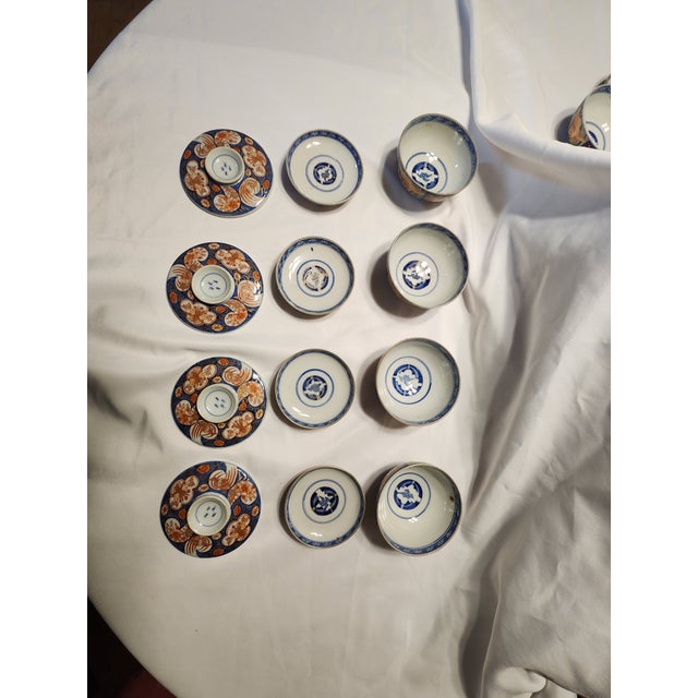 Antique Japanese Imari 3-Piece Nested Covered Bowls Signed Mineyama Set ...