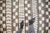 :: Horizontal design motif of parallel lines in alternating coloration as well as checkered design motif and agricultural...