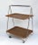 Mid-Century Modern Faux Wood & Chrome Folding Bar Cart from Robex, 1970s For Sale - Image 3 of 8