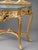 1920s 1920 French Artisan Louis XVI Gold Marble Console With Mirror Set - 2 Pc For Sale - Image 5 of 12