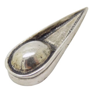 Vintage Italian Handmade Genuine Silver .800 Renaissance Italian Hat Figurine Miniature For Sale