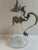 Vintage Glass and Pewter Decanter With Lid and Handle Detailed With Grape Vines Motif Made in Italy For Sale - Image 4 of 14