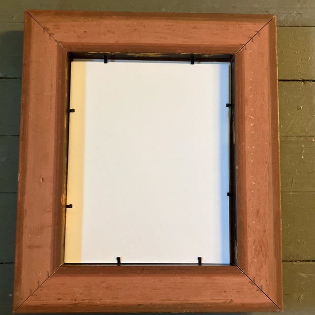 Abstract 1960’s Original Abstract Female Nude in Interior Ink Drawing/Watercolor Ornate Gold Frame For Sale - Image 3 of 3