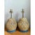 Wood Vintage Rattan and Verdigris Metal Table Lamps - Pair For Sale - Image 7 of 12