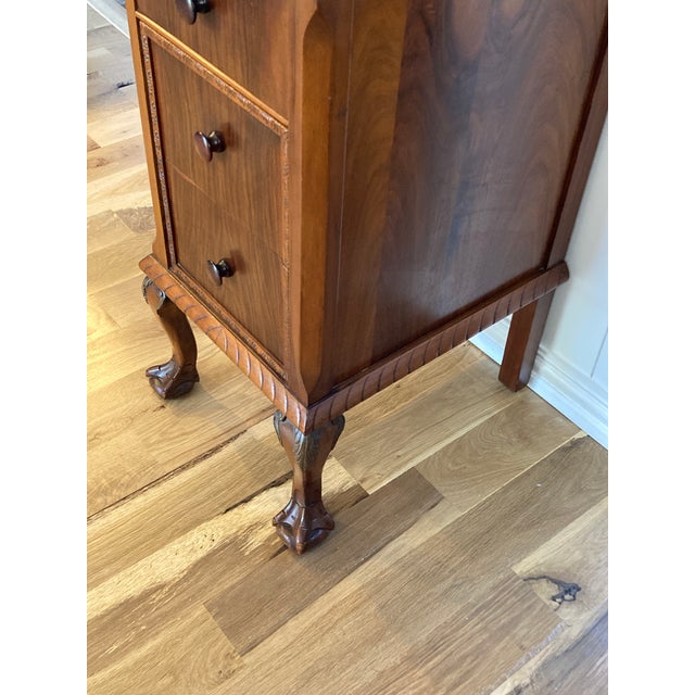 Antique Karges Furniture 3Drawer Walnut Side Table Chairish