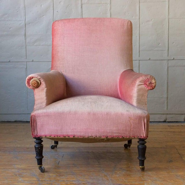 19th Century French Armchair and Ottoman Chairish