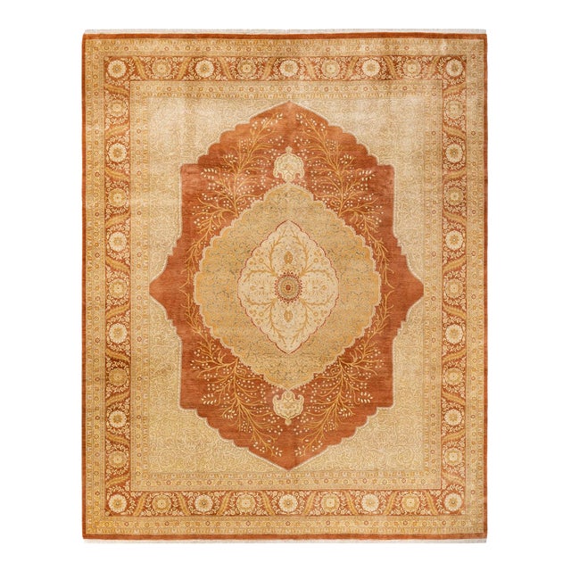 Mogul, One-of-a-Kind Hand-Knotted Area Rug - Brown, 8' 4" x 10' 5" For Sale