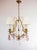French Bronze Chandelier with Violet Crystals, 1970s For Sale - Image 6 of 11