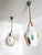 Mid-Century Modern Italian Murano Glass Pendant Lights with Colorful Murrine, 1970s, Set of 2 For Sale - Image 3 of 18