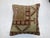 Crimson Red Camel Turkish Rug Pillow For Sale - Image 4 of 5