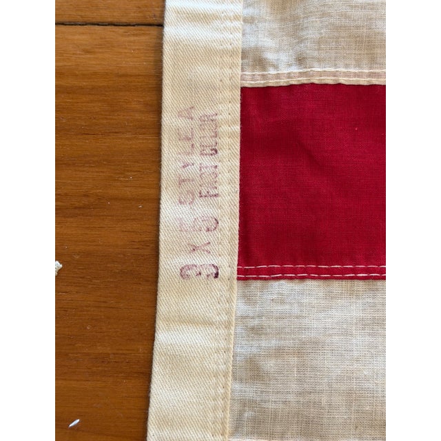 Red Vintage 1930s 48-Star American Flag For Sale - Image 8 of 10