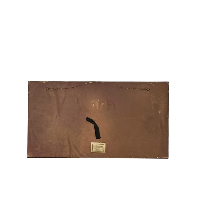 Antique Parisian Gilt Wood Framed Dog Portrait For Sale - Image 9 of 12