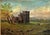 This Victorian Original Oil Painting features a beautiful depiction of castle ruins with people, set in a gold gilded...