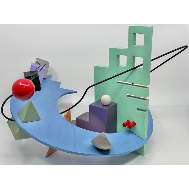 Postmodern 1990s Bob Stimmel “Urban Reverie II” For Sale - Image 3 of 12