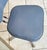 Metal Vintage Swivel Office Chair in Grey Chrome Faux Leather in the style of Roneo, 1950s For Sale - Image 7 of 18