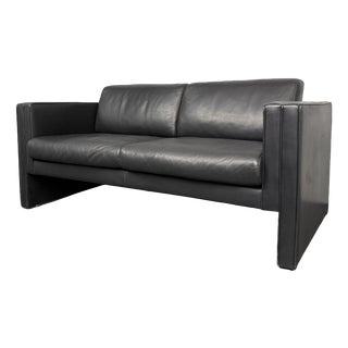 Two-Seater Leather Sofa by Jürgen Lange for Walter Knoll, Germany, 1970s For Sale