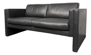 Two-Seater Leather Sofa by Jürgen Lange for Walter Knoll, Germany, 1970s