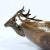 Brass Hand Pounded Deer Head Bowl For Sale - Image 4 of 7