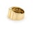 Contemporary Mid 20th Century Gucci Metropolitan Enamel 18k Yellow Gold Band Ring Limited Edition - Size 5.5 For Sale - Image 3 of 6